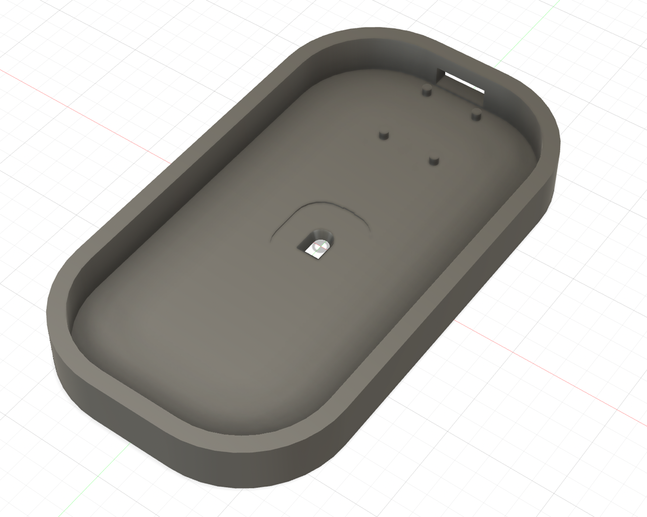 The base piece of the mouse.